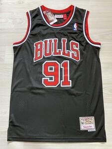 Новый NBA Rodman #91 Dennis Rodman Bulls Chicago Bulls Униформа для рубашки майки вышивка Black M S