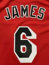 【希少】 レブロン・ジェームズ NBA HEAT JAMES ＃6 adidas アディダス ユニフォーム マイアミ・ヒート　ジャージ バスケ XL　コービー_画像6