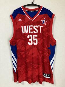 【希少】 NBA ケビン・デュラント 2013年 ALL-STAR オールスター ★adidas アディダス ユニフォーム ジャージ バスケ シャツ　XL