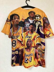 【新品】 NBA コービー・ブライアント LAKERS シャツ ユニフォーム Tシャツ ロサンゼルス・レイカーズ ジョーダン カリー レブロン 美品 M