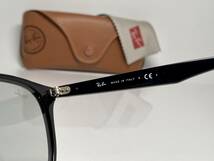 ケース付★RAY-BANレイバン RB4259-F 601/87 WASHED LENSES 黒ブラック/ライトグレースモーク JPフィット サングラス ボストン 白ロゴ_画像6