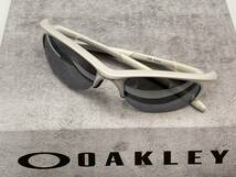 偏光★OAKLEYオークリー HALF JACKETハーフジャケット 白ホワイト/ブラックミラーPolarized アジアンfit VINTAGEサングラスUSA製90s y2k_画像4