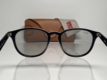 ケース付★RAY-BANレイバン RB4259-F 601/87 WASHED LENSES 黒ブラック/ライトグレースモーク JPフィット サングラス ボストン 白ロゴ_画像7