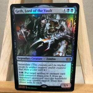 MTG FOIL《大霊堂の王、ゲス/Geth, Lord of the Vault》[2XM] 黒R 英語版 ダブルマスターズ