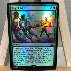 MTG FOIL《Tug of War》[UNF] 緑R 英語版 Unfinity