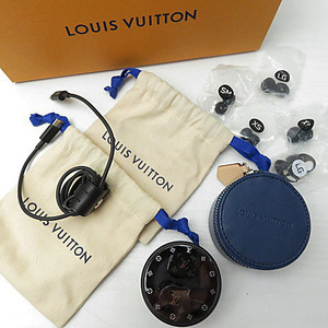 【格安】1,000円～ LOUIS VUITTON ルイヴィトン ホライゾン モノグラム QAB010 Bluetooth ワイヤレスイヤホン ブラック系 [M4630] 