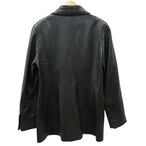 【格安】1,000円～LOEWE ロエベ レザージャケット ブラック系 サイズ44 レディース [M4634]_画像2