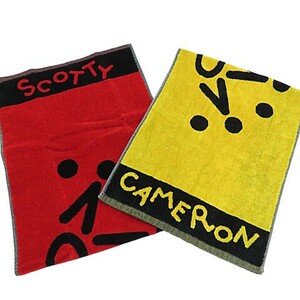 【格安】1,000円～ SCOTTY CAMERON スコッティキャメロン タオル 2枚セット レッド/イエロー ゴルフ [M4668]