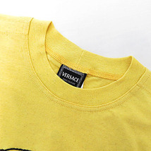 【新品】1,000円～ VERSACE JEANS COUTURE ヴェルサーチ 長袖Tシャツ リネン混 イエロー系 サイズXL [M4687]_画像3