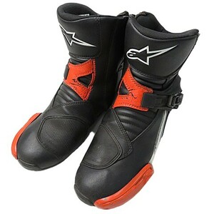 【格安】1,000円～ alpinestars アルパインスターズ レーシングブーツ S-MX3 ブラック系 サイズ26.5 バイク オートバイ [M4736]