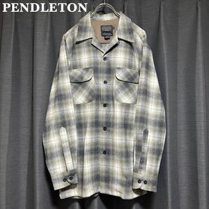 【極上配色】PENDLETON ペンドルトン オンブレチェック 開襟シャツ