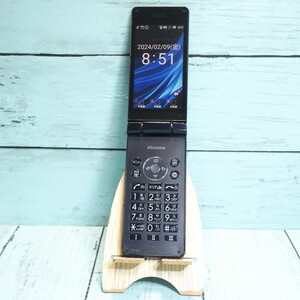 docomo SH-02L AQUOS SHARP ケータイ ブラック 本体 白ロム SIMロック解除済み SIMフリー 571954