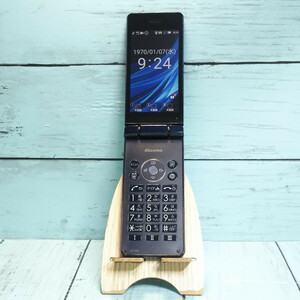 docomo SH-02L AQUOS SHARP ケータイ ブラック 本体 白ロム SIMロック解除済み SIMフリー 886849