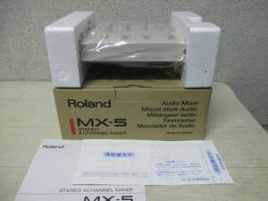 未使用 Roland ローランド ステレオ 4 チャンネルミキサー MX-5