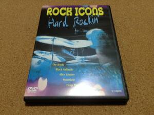 DVD/ Rock Icons / Hard Rockin' / Black Sabbath, Alice Cooper, Mountain, Poco, The Byrds, MC5