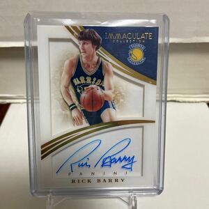 2014-15 PANINI IMMACULATE COLLECTION RICK BARRY SHADOWBOX SIGNATURES AUTO 49枚限定　直書き　サインカード　42/49 NBA 75