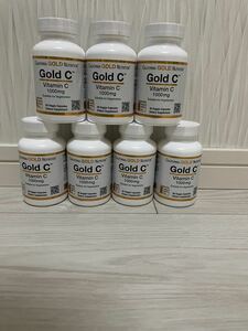 5250円相当　ビタミンC California Gold Nutrition, Gold C（ゴールドC）USPグレードビタミンC 1,000mg ベジカプセル60粒　7個