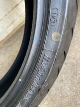 BRIDGESTONE BATTLAX S22 120/70ZR17 190/50ZR17 使用距離少ない_画像4