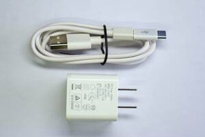 IQOS純正 急速充電器 S21A25 5V2A＋充電用USB ケーブル 1m 白＋変換アダプター（ MicroUSB- Type-C）
