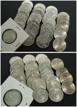 I022516 旧硬貨 記念硬貨 まとめ 額面19550円+25ペソ 稲穂 鳳凰 オリンピック銀貨 菊50円など(0)_画像5