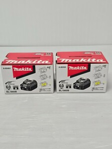 【未使用】【2個セット】マキタ リチウムイオンバッテリー 18V6.0Ah LXT BL1860B makita 電動工具 LITHIUM-ION Li-ion A-60464 純正品