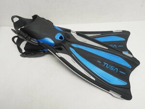 USED TUSAtsusaSOLLAsola strap type fins size :XS(22-24cm) rank :AA scuba diving supplies [Z57580]