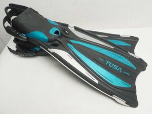 USED TUSA ツサ SOLLA ソラ ストラップ式フィン サイズ:M(26-28cm) ランク:A スキューバダイビング用品[Z57737]