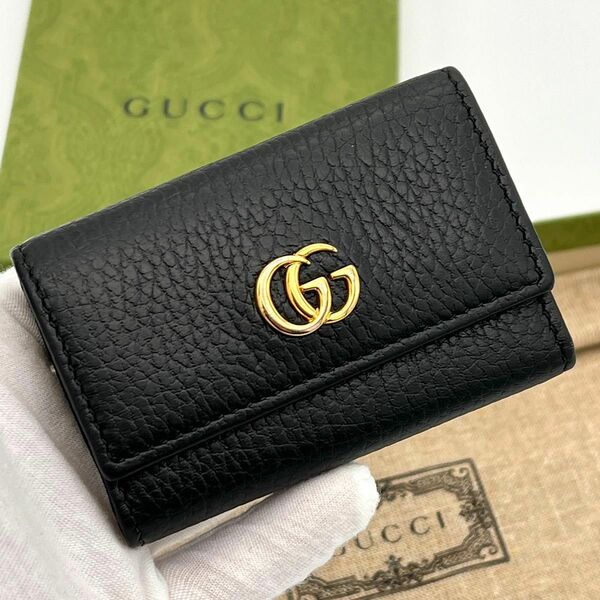 ★最終価格★GUCCI グッチ GGマーモントキーケース 6連 ブラック