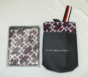 美品 TOMMY HILFIGER トミーヒルフィガー 保冷保温機能つき ペットボトルホルダー＆クロス