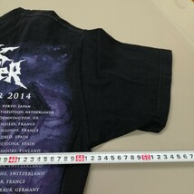 D01 バンドTシャツ　ブラックダリアマーダー　BLACK DAHLIA MURDER everblack world tour 2014_画像4
