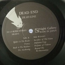 D02 中古LP 中古レコード　DEAD END dead line 国内盤　NIGHT 009 デッドエンド　デッドライン　morrie_画像5