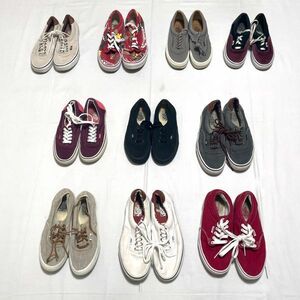 10足セット VANS　ERA　エラ　オーセンティック バンズ デッキ スニーカー ローカット 25cm 26cm サイズミックス セット販売 古着　卸