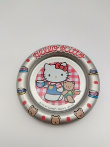 ハローキティ キティ ミニ トレー 飾り皿 小物入れ ビンテージ 平成 レトロ サンリオ SANRIO 1997年 当時物 金属製 トレイ Hello Kitty