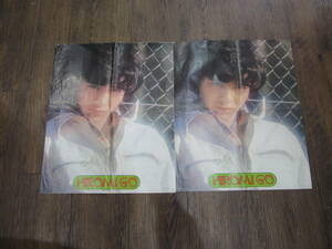 53061* Go Hiromi постер яркая звезда 5 месяц номер дополнение Showa 50 год 2 листов 