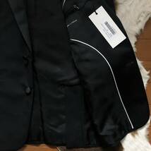 新品 Kris Van Assche(クリス ヴァン アッシュ) 2B スモーキング テーラードジャケットスーツ/パンツセット黒44 Dior HOMME(ディオールオム_画像5