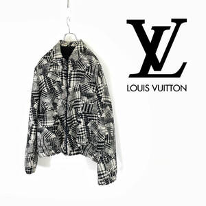 2020AW LOUIS VUITTON by virgil abloh ルイヴィトン モノグラム チェック 転写 ブルゾン ジャケット size 54 RM202F VHS HJFB2W 0211301