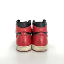 94年 復刻 NIKE AIR JORDAN 1 HIGH BRED ナイキ エアジョーダン1 ブレッド ブレッド スニーカー 130207-061 US10 28cm_画像4