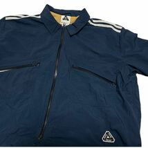 【美中古】14aw PALACE Skateboards × adidas Shell Overshirt オーバーシャツ ジャケット L (2XO) アディダス パレス 青 リッチブルー_画像3