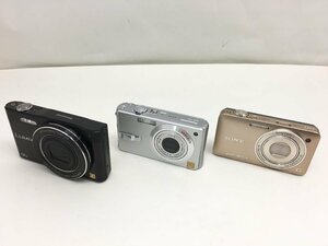 SONY Cyber-shot DSC-WX5 / Panasonic LUMIX DMC-SZ8 / DMC-FX7 コンパクトデジタルカメラ 3点 まとめ ジャンク 中古【UW020218】