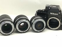 Nikon F2/NIKKOR 50mm 1:1.4/28mm 1:3.5/135mm 1:2.8 一眼レフカメラ ジャンク 中古【UW020313】_画像3