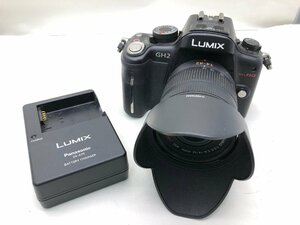 Panasonic LUMIX GH2 DMC-GH2 / G VARIO 1:3.5-5.6/14-42 ASPH. Φ52 デジタル一眼レフカメラ 充電器付き 通電確認済み 中古【UW020298】