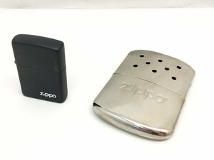 1円～ Zippo ブラック マット オイルライター カイロ まとめ 現状渡し 中古【UW020252】