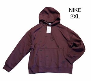 新品 正規品【NIKE/ナイキ】ナイキ NK CLUB + BB フーディスウェット パーカー◆2XL◆ボルドー