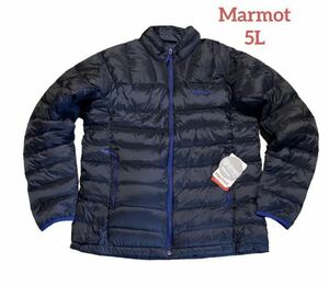 新品 正規品【Marmot/マーモット】メンズ ダウンジャケット ネイビー 紺◇防寒 軽量◆5L◆キャンプ アウトドアなどにも