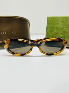 1円 GUCCI サングラス メガネ グッチ GG オレンジ系 遮光 メタルフレーム 眼鏡 黒　べっこう　鼈甲