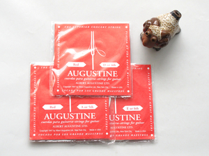 [新品・追跡便] AUGUSTINE クラシックギター弦 Red 低音弦バラ4～6弦 各1計3本 オーガスチン レッド 赤