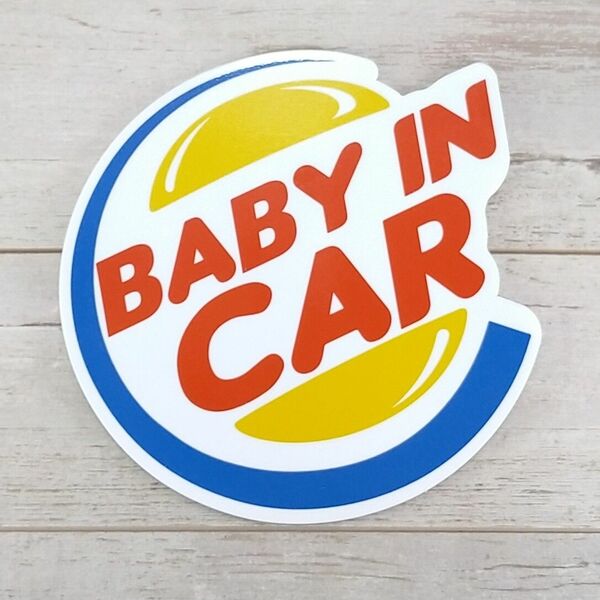 BABY IN CARマグネットステッカー バーガーキングベイビーベビーインカー