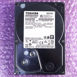 使用948時間 東芝 TOSHIBA DT02ACA200 2TB 3.5インチ SATA HDD (2022年製) 