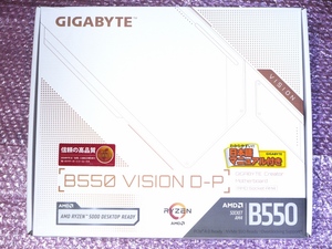 使用時間短めです GIGABYTE B550 VISION D-P (Rev1.1) ATX マザーボード Socket AM4 Thderbolt3対応 クリエイター向けモデル