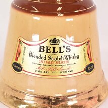 1円～★ベルズ 陶器ボトル 750ml/1,435g 43% スコッチウイスキー BELL'S B180205_画像2